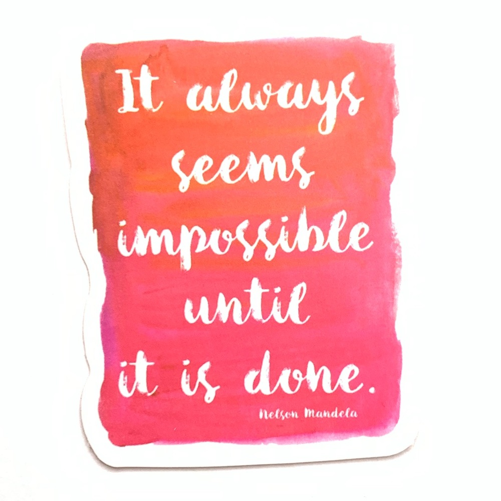 Impossible Vinyl Sticker
